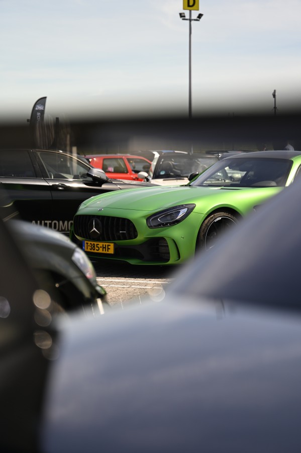 Green Mercedes GT R Framed