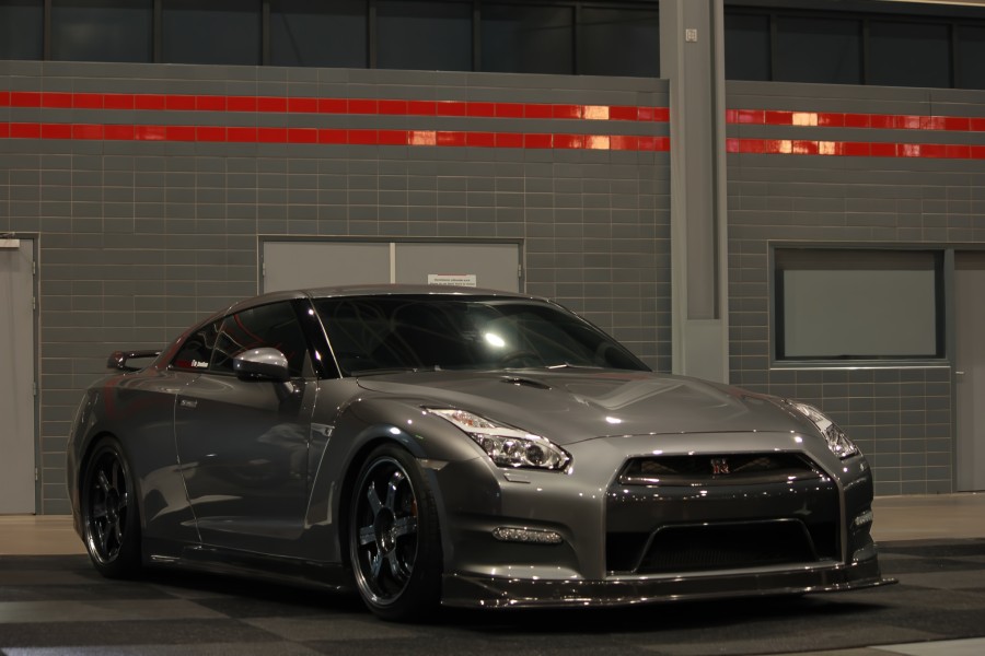 Grey Nissan GT-R Front