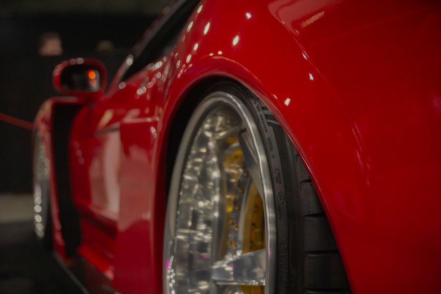 Red Honda NSX Wheel Detail