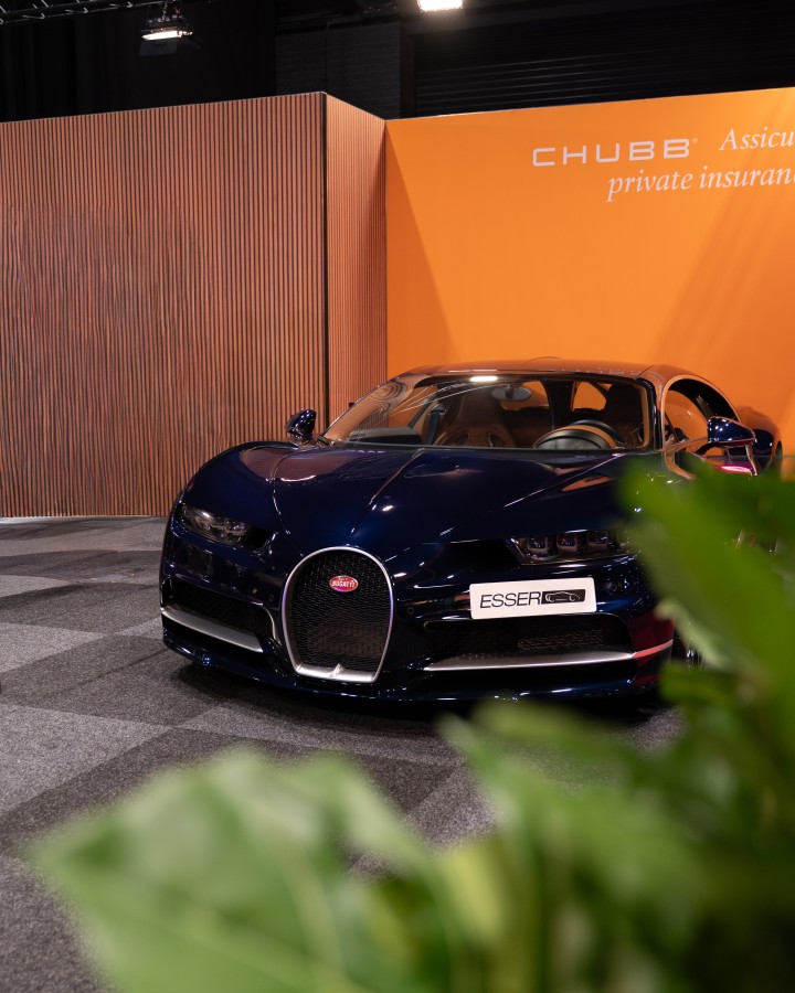 Blue Bugatti Chiron