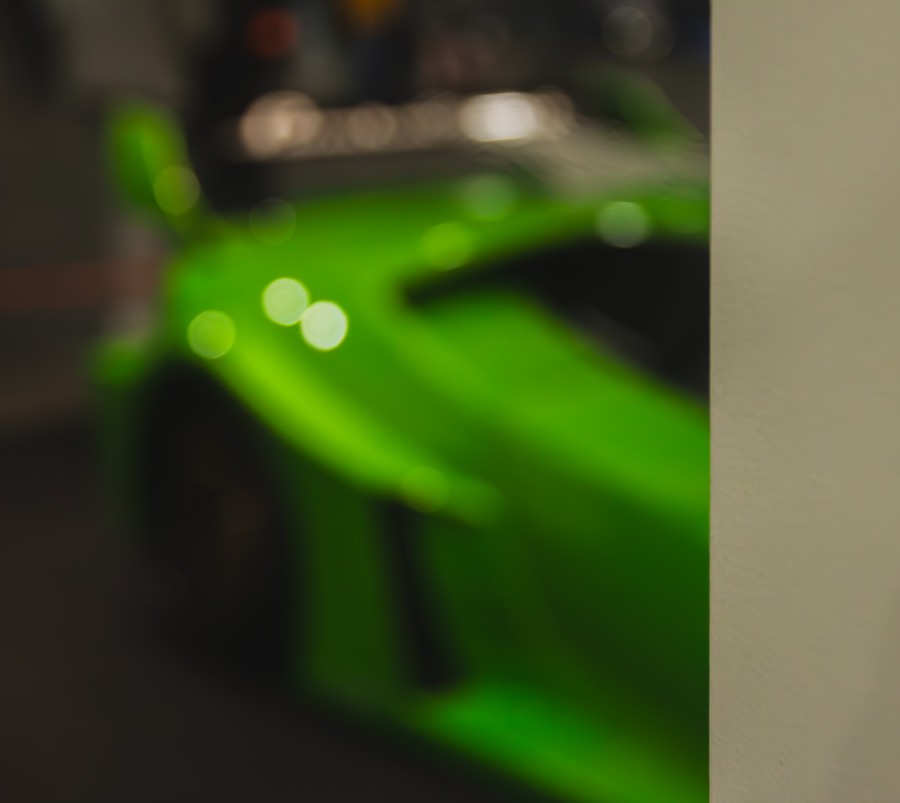 Green Blur, Bokeh Lights
