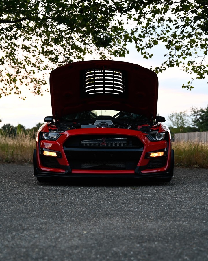Red Ford Mustang Shelby GT500
