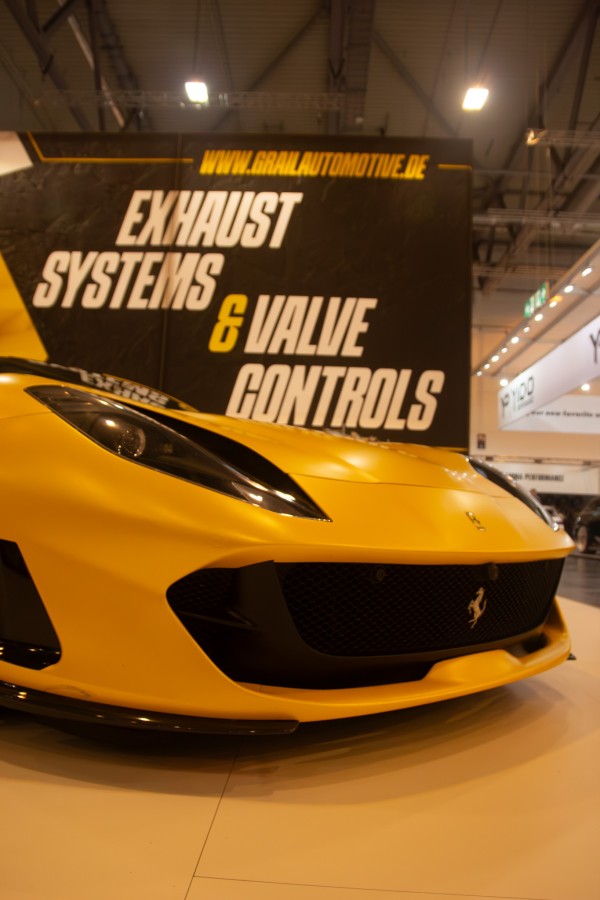 Ferrari Front, Signage Behind